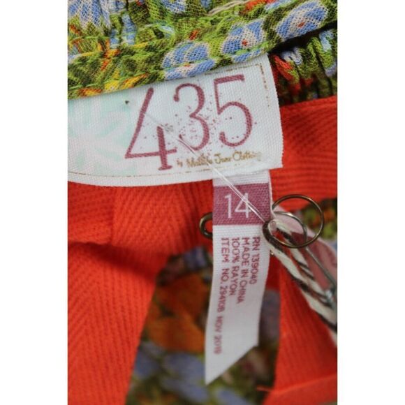 Matilda Jane Size 14 Fun Festival Ruffle Shorts 435 Let's Go Together Girl - Picture 9 of 9